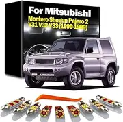 LED Interior Map Dome Light Kit, For Mitsubishi Montero Shogun Pajero 2 V31 V32 V33 1990-1999 Car Led Lamp