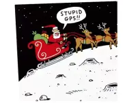 Shoebox Funny Boxed Christmas Cards Assortment, Cartoons (4 Designs, 24 Christma