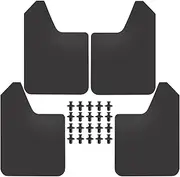 AUTOXBERT 4PCS Universal Mud Flaps Splash Mudguards for Car Pickup SUV Van Truck Mudflaps Guards Dirty Traps Fender Flares Flexible Bendable Mudguards Panels All Weather Fender