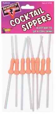 FORUM NOVELTIES COCKTAIL SIPPERS PENIS STRAWS