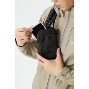 【ATUNAS 歐都納】多功能外掛背帶包 黑 背包配件/手機包/小物收納包/旅遊隨身包/鑰匙包 A1ACDD04N