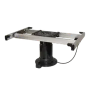 Nuova Mapa Black Adj Height Table Leg with Turn Table & SLide (Anthracite 3 Part pick)