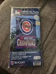 Chicago Cubs Baseball Flag 2016 World Series Champions 27"X 37" MLB Banner