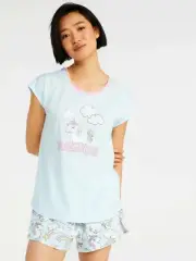 New Peter Alexander Ladies Unicorn Rainbow Sleep Tee Size M BNWT