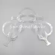 100 Pcs Dental Cheek Lip Retractor Expander Mouth Opener + Handle Wing L/M/S