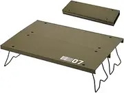 Buhygn Foldable Table for Camp - Aluminum Alloy Camp Folding Table Portable,Outdoor Dining Convenience Lightweight Furniture for Laptop Drinks Food Lamp Supporting