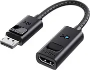 Cable Matters 8K DisplayPort to HDMI Adapter with 8K 60Hz or 4K 120 Hz Support in Black