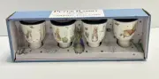 Beatrix Potter Peter Rabbit Boiled Egg Holder Mini Cup Spring Gift Set of 4 NEW!
