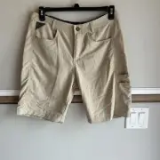 NEW Patagonia Away From Home Shorts El Cap Khaki UPF 50 Nylon #82160 Women's 12