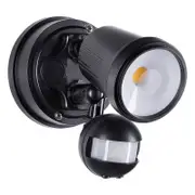 Brilliant Black Raptor III Single LED Sensor Light