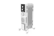 Dimplex Portable 1500W 63.5cm Warm Oil Column Heater w Timer & Turbo Fan White