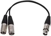 Microphone Signal Splitter XLR Y-Cable - Balanced - Pro Quality XLR Connectors