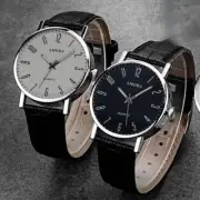 Minimalist Quartz Watch for Men - 38mm Dial, 20mm Strap, PU Band