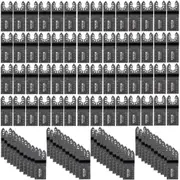 100PCS Oscillating Saw Blades, Quick Release Multitool Blades Kit, HCS Tool Blades for Wood Plastic, Compatible with Dewalt Dremel Fein Worx Bosch Makita