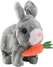 WUISOLQP Jumping and Bouncing Like Real P Electric Rabbit Toy is Comfortable and Feels Smooth and Soft to Touch Pet Toy, Type+3