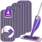 Swiffer Wet Jet, Wet Jet Pads Filling for Swifffer Mop, 4 pack of parquet flooring microfiber spare pads Edition 0618