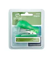 Top Flight Mini Stapler Built-in with Staple Remover And Includes 1000ct Staples