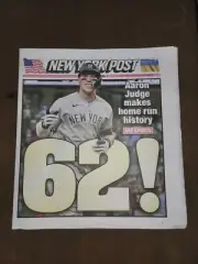 Aaron Judge Ny Post Record Breaking 62 Home Runs Edition!!!