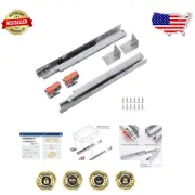 Complete 5-Inch Ball Bearing Drawer Slide Kit with Locking Device and Brackets