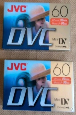 JVC MiniDV Video Tape DVM60ME 60 min SP / 90 min LP NEW and sealed