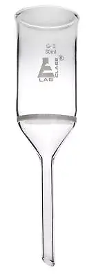 Eisco labs 80ml Buchner Funnel, Plain Stem - Borosilicate Glass
