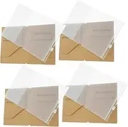 [Gatuida] 4pcs Passport Holder Multiple Travelers Notebook Passport Organizer Passport Wallet Travel Wallet Pouch Pass Case