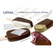 Loyal Popsicle Kit (2x Silicone 4 Mini Cavity Moulds & 50 Sticks)
