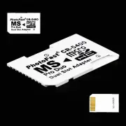 Dual Micro SD TF to Memory Stick MS Pro Duo PSP Card 2 Slot Adapter Converter S
