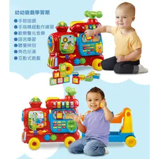 Vtech 4合1智慧積木學習車(粉/紅/藍)【安琪兒婦嬰百貨】