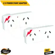 2x HPM Surge Protector Double Power Point Adapter Protection AU Plug Outlet