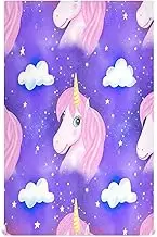 RPLIFE Whimsical Unicorn Pink Purple Drying Dish Towels for Kitchen, 28x18 Inch Decorative Spring Hand Towels for Bathroom, Set of 6