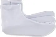 fukuske(福助) Fukusuke Tabi Socks, Nylon (Lined), 5-Piece Flat Type, Standard Type, 1 Pair Set, White, 10.2-10.4 inches (26.0-26.5 cm), White, 26.0-26.5 cm