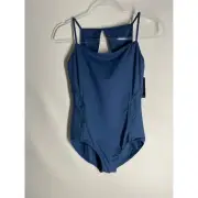 Bloch X Elastic Panel Cami Leotard Blue New Women's Size Large NEW