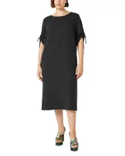 Marina Rinaldi 2A Uscita Geode Drawstring Sleeve Midi Dress