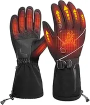 [Generic] Heated Gloves Battery Powered Screen Heating Gloves W Warm Ski Gloves for Hiking Cycling Cycling Skiing Snowboarding
