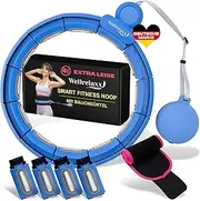 Smart Hula Hoop Quiet with Slimming Belt - Protects Skin and Clothing - Smart Hoola Hoop Adult - Hula Hoop with Weight up to 113 cm Circumference - Smart Hula Hoop Adult Weight Loss