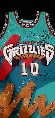 MIKE BIBBY MITCHELL&NESS 99-98 Vancouver Grizzlies SIZE Xl