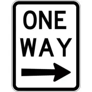 One Way Sign Right Arrow - 600x800mm Safehub