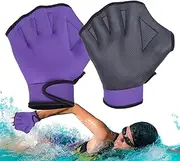 Swimming Gloves for Men - Webbed Aquatic Swimming Gloves - Rubber Mittens Diving Gear for Helping Upper Body Resistant, Water Resistant Training