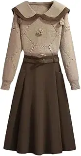 [Generic] Spring And Winter Female Set Women's Long Sleeved Casual Sweater Top Casual All Match Half Skirt Two Piece Set