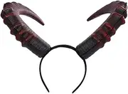 Red Devil Horns Headband Large Demon Horn Halloween Costume Cosplay Accessories for Women Men