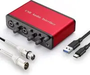 USB Audio Interface with XLR cableAudio Interface with Mic Preamplifier Audio ..