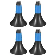 4Pcs 7"x9" Cone Marker Agility Training Obstacle Sports Equipment Black Blue