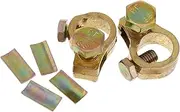 ULTECHNOVO 2pcs Heavy Duty Copper Battery Terminal Adapters for Truck Batteries Quick Disconnect Connectors Compatible with Various Truck Models Thickened Design for Reliable Performance