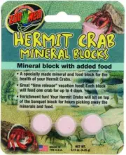 Zoo Med Hermit Crab Mineral Blocks With Added Food 3 Blocks Null