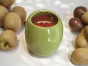 New Green Ceramic Spanish Olives Martini Funny Gag Gift Bar Candle Room Decor