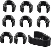 Yardwe 10Pcs Mic Cable Holder Clips Flexible Cable Clamps for Mic Stand for Studio Light Keyboard Stands Convenient Organizer for Home Use