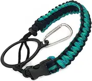 Paracord Handle,Adjustable Water Bottle Holder with Strap | Wide Mouth Bottles, Strap Carrier with Safety and Carabiner. Compatible with Water