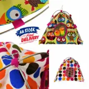Cartoon Hanging Bed Toy Hut Bird Tent Bunk Parrot Hamster Hammock House Pet Cage