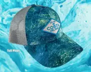 New Costa Del Mar Mossy Oak Coastal Mens Trucker Snapback Cap Hat